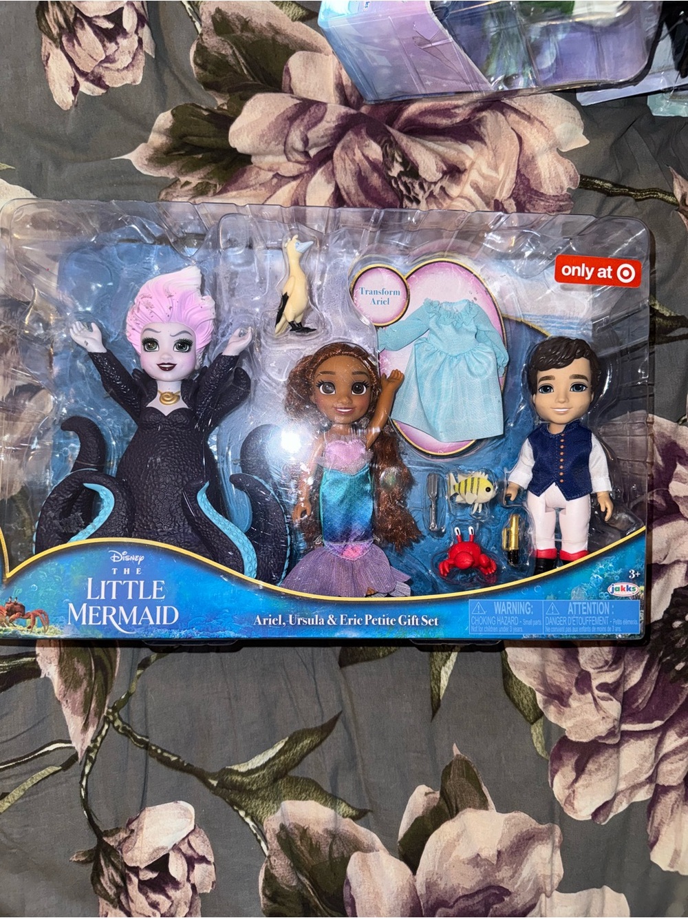 Disney The Little Mermaid Ariel, Ursula & Eric Petite Gift Set - Multicolor